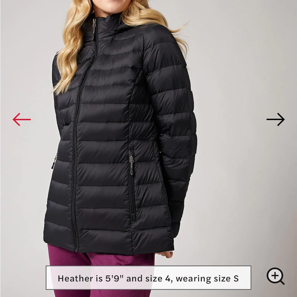 32 Degrees Black Ultralight Down Packable Jacket